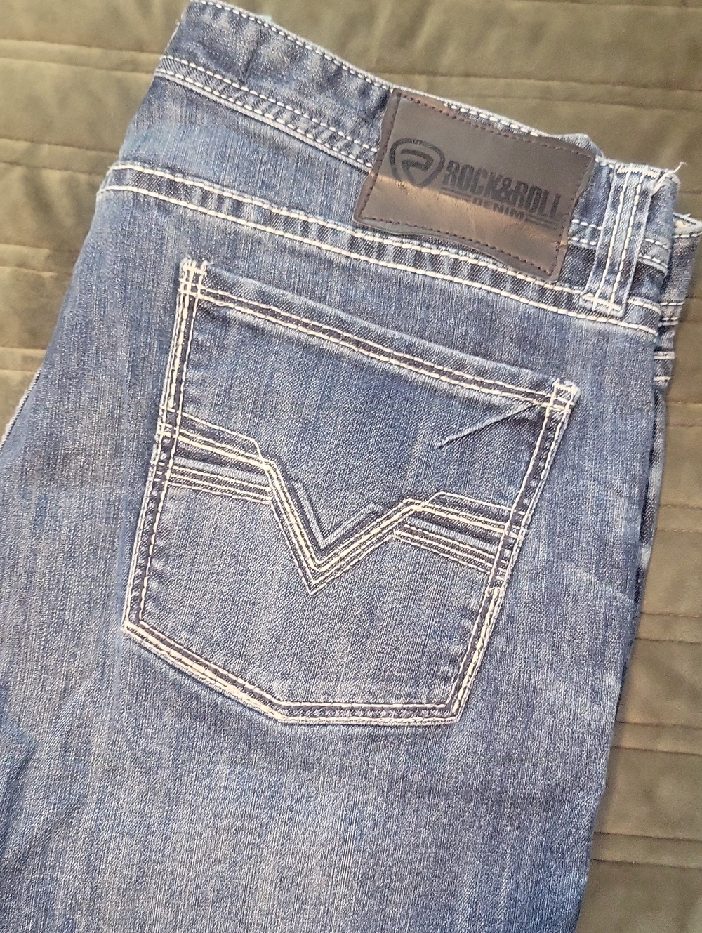 Rock & Roll Men's Denim Jeans - Slim Straight Leg